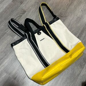 DIESEL CANVAS BAG CANVAS TOTE BACKPACK